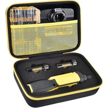 Imagem de Capa compatível com kit de chave de fenda sem fio DEWALT 8V MAX DCF682N1, suporte de viagem para armazenamento giroscópico para conjunto de brocas de parafusamento elétrica, pacote de bateria e carregador (apenas caixa)