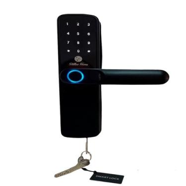 Imagem de Fechadura Eletrônica Digital Biometria Senha Appwifi Cartão - Stillus 