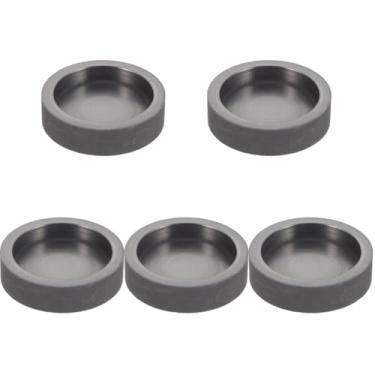 Imagem de 5 peças moldes de lingote de tanque de grafite, molde redondo de grafite, moldes de lingote de grafite redondos, molde de , moldes de metal para fundição, molde de fundição de metal, fornalha de metal, cadinho de grafite