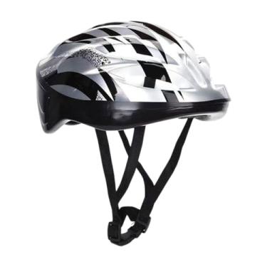 Imagem de Pegciuho Capacete de Skate Capacete de Bicicleta Mulheres Dos Homens Scooter Capacete de Patinação Capacete de Bicicleta para Skate Ciclismo, Prata