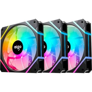 Imagem de Cooler Fan para Gabinete Aigo AM12 Pro RGB 3 em 1