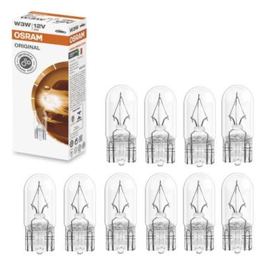 Imagem de Caixa Lampada T10 Original Osram W3W Luz Lanterna Pingão 2821 12V 3W 1