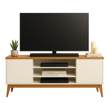 Imagem de Rack Bancada Para Tv Até 60 Polegadas 1,60m 2 Portas 3 Nichos Titan Of