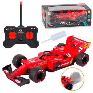 Imagem de Carro De Controle Remoto F-1 Brinquedo Para Meninos Emite Luzes E Fuma