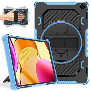 Imagem de ROISKIN Capa com alça de mão com suporte giratório 360 para tablet Flre Max 11 versão 2023 13ª geração para crianças, também para iPhone Nokia Sony 11 polegadas