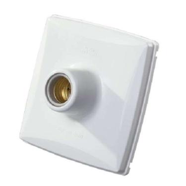 Imagem de Plafon Pvc Branco Soquete Porcelana 100w/250v - Mectronic