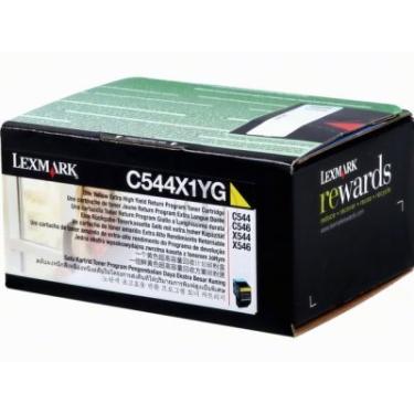 Imagem de Toner OEM Lexmark C544X4YG - C544 C546 X544 X546 Series Toner Programa de retorno amarelo de rendimento extra alto (4000 rendimento)