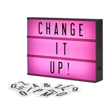 Imagem de Luminária Light Box Colorido Led Cinema A4 Pilha Ou Usb