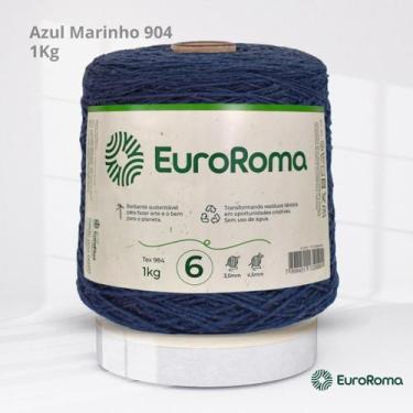Imagem de Barbante Nº 6 da EuroRoma com 1Kg, 904 | AZUL MARINHO