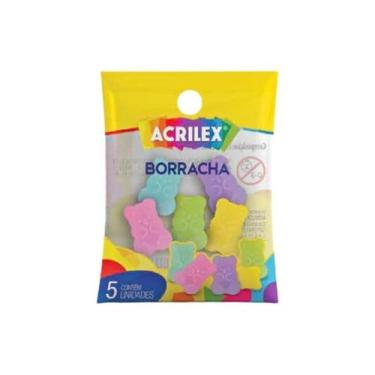Imagem de Borracha ursinhos sem cor - ACRILEX