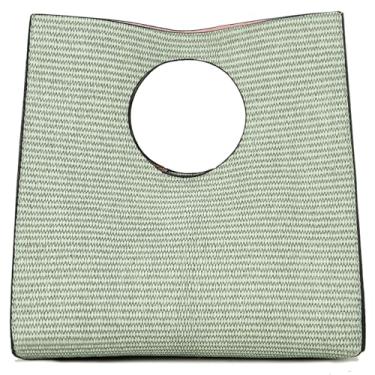 Imagem de KURGOOL Bolsas clutch de palha para mulheres, bolsas de mão de couro de tecido, bolsa de mão e bolsas de mão, bolsa de mão minimalista bolsa de praia, Verde oliva