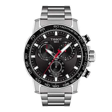 Imagem de Tissot Relógio casual masculino Supersport Chrono aço inoxidável, Cinza, Movimento de quartzo