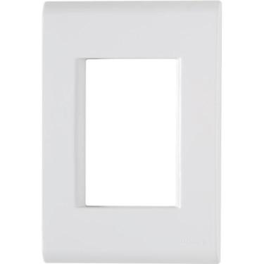 Imagem de Kit 4 Placa 3 Postos Juntos 4x2 Tramontina Liz Branca