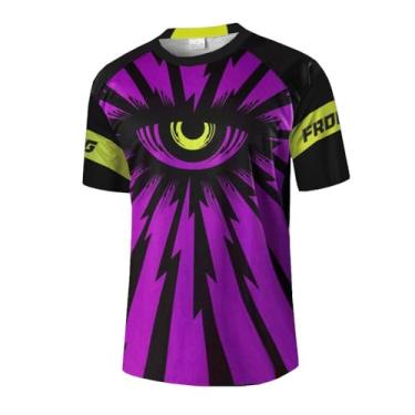 Imagem de UGLY FROG Camisetas masculinas de esportes motorizados, camisa de bicicleta de manga curta para motocicleta, motocross, BMX, Moto Mx, quadriciclo, andar fora da estrada