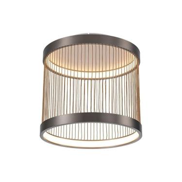 Imagem de Plafon Nordecor Beys 2938 Led Bivolt Cinza-dourado 3000K