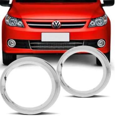 Imagem de Aplique Farol Milha Gol Saveiro 2009 2010 A 2013 G5 Cromado - Engekar