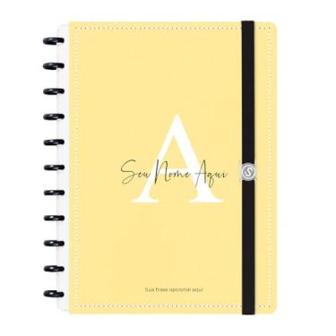 Imagem de Caderno Disco Inteligente Personalizado Iscool G Areia Sand Amarelo