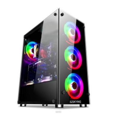 Imagem de Gabinete Gamer Preto Atx Vidro Usb3.0 Xway 01150 Fonte 500w, Preto