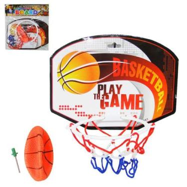 Imagem de Jogo de Basquete Kit com 04 Peças Tabela + Aro + Bola Infantil - no-br