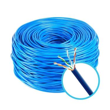 Imagem de Cabo De Rede Cftv Cat5E Preto - Rolo Com 100 Metros