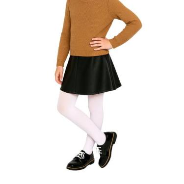 Imagem de Meia Calça Infantil Para Meninas Fio 40 Trifil, G, Branco