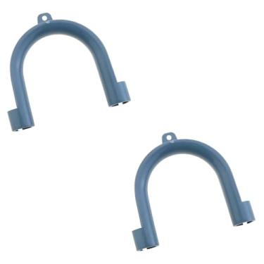 Imagem de DGZZI 2 peças de mangueira de descarga em forma de U para máquina de lavar roupa gancho de fixação de PVC adequado para máquina de lavar louça e tubo de drenagem de pia