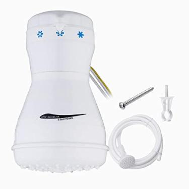 Imagem de Aquecedor de água instantâneo 5400W 110V aquecedor elétrico de chuveiro torneira quente instantânea aquecimento de água de banheiro aquecedor de água instantâneo (branco)