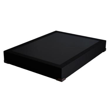 Imagem de Base para Cama Box Casal Joe Suede (36x138x188) Preta