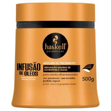 Imagem de Haskell Máscara Infusão de Óleos Cabelos Ressecados Nutrientes 500g