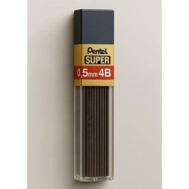 Imagem de Grafite 4B 0.5mm Pentel  Elegância e performance superior, Preto