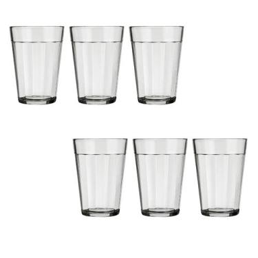 Imagem de Conjunto 6 Copo Americano Clássico  Vidro Café  300ml Nadir - NADIR FI