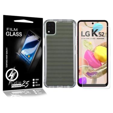 Imagem de Pelicula Vidro + Capa Anti SHOCK LG K52 K420BMW 6.6 - Cell In Power25