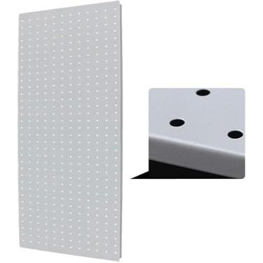Imagem de Painel De Pegboard De Metal Garagem, Pegboard Montado Na Parede E Organizador De Ferramentas De Prateleira Para Oficina De Garagem De Galpão De Escritório Em Casa, Sistema De Monta, Grey