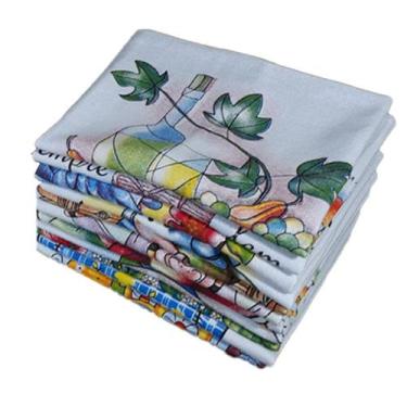 Imagem de Pano De Prato Lomaer Sacaria 70 x 90cm Estampado 12 Unidades