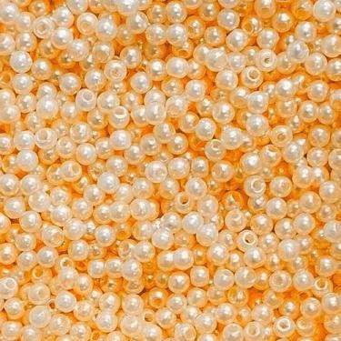 Imagem de PÉROLA DE ABS LISA Nº 04 20G PEROLA 4MM - IMPORTAÇÃO, Laranja bebê