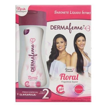 Imagem de Kit c/ 3 Pack Sabonete Liquido Intimo Floral Dermafeme