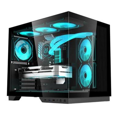 Imagem de Gabinete Gamer Aquário Fortrek Clarity Max - Vidro Temperado - ATX - Preto - 85741