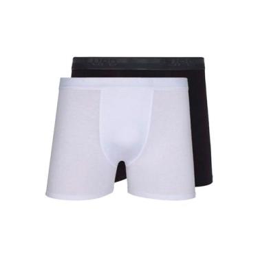 Imagem de Kit com 2 Cuecas Boxer Lupo 784-017 Colorido, Branco, P