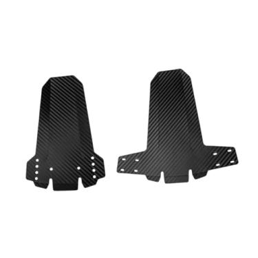 Imagem de Fenteer 2x para- de bicicleta, cobertura dobrável para mountain bike, suporte dianteiro e traseiro para bicicletas com pneus largos, Preto