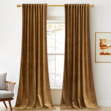 Imagem de Cortinas StangH Gold Velvet Blackout 260x260cm LxC 2 painéis