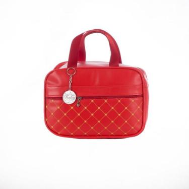 Imagem de Bolsa Saída Maternidade Média Vermelho com Medalha - 1pç - Gaby Enxova