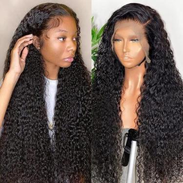 Imagem de Perucas frontais de renda Wingirl HD Deep Wave 180 Density Natural