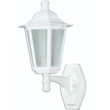 Imagem de Arandela Colonial Branca Bivolt Luminária de Parede 20W Dital Linha Grega Jardim Varandas