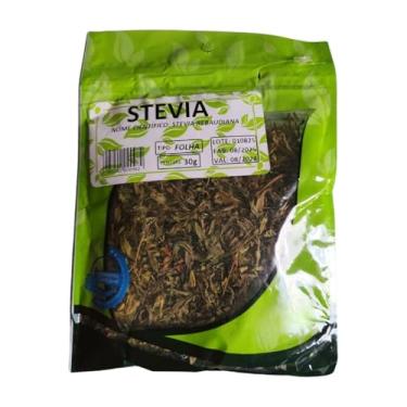 Imagem de Stevia Rebaudiana em Folhas Secas, Natural, 30g, Validade 08/2028