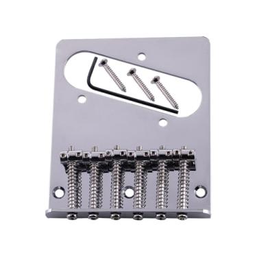 Imagem de DIAO79NI TL 6-Saddle Top Loader Vintage Bridge para guitarra elétrica Fender Squier Tele Telecaster (cromada)