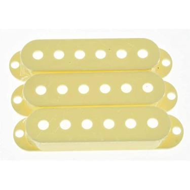 Imagem de Dopro Captador de guitarra ST Strat branco envelhecido de 52 mm cobre 3 bobinas simples para FD Stratocaster