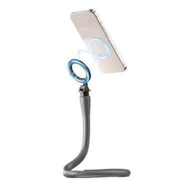Imagem de Acouto Suporte de Telefone Magnético, Suporte Flexível de Braço para Telefone, 16 ímãs Fortes, Parafuso de 1/4 de Polegada, comprimento: 23,62 Polegadas, Capacidade de peso: até 300g (Cinza)