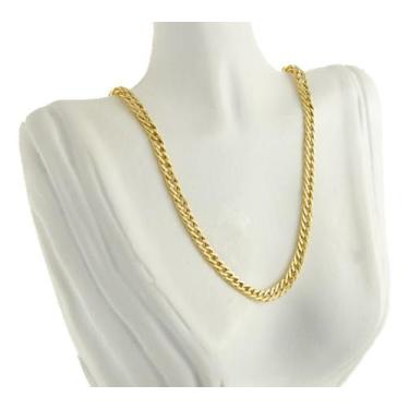 Imagem de Colar Feminino Ouro 18k 750 Grumet Duplo 3.5 40 Cm Cordão - JOIE JOIAS