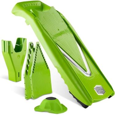 Imagem de Börner Reston Lloyd Mandoline Slicer V5 (conjunto iniciante) • Cortador em V com várias opções de tamanho e suporte seguro para alimentos • Fatiador de cozinha ajustável para legumes e frutas • Cor