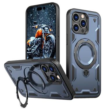 Imagem de SORAKA Capa para iPhone 13 Pro com suporte,compatível com MagSafe,Capa iPhone 13 Pro com chapa de ferro Capa resistente que absorve choques Proteção contra quedas de nível militar